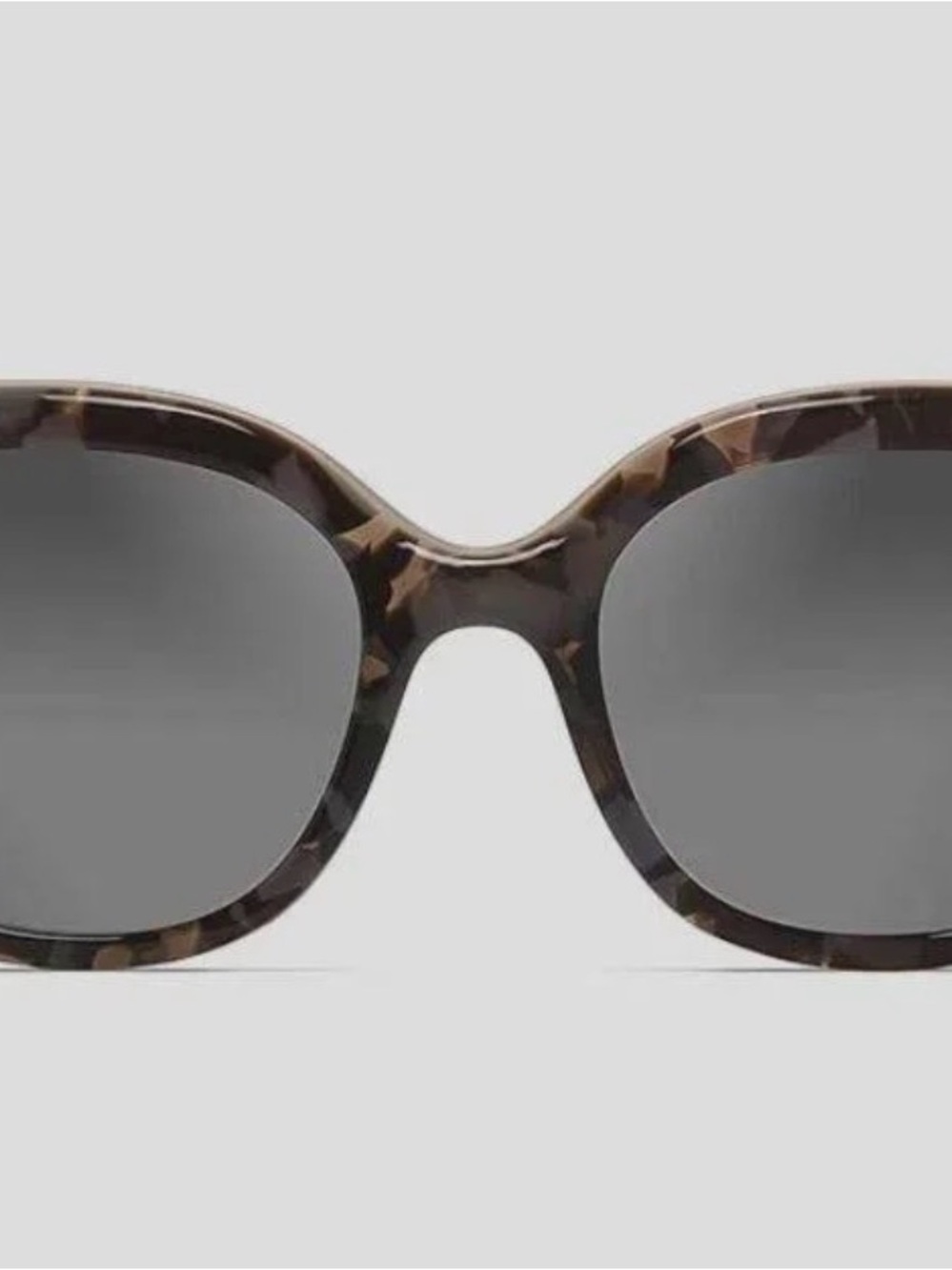 Maui Jim Tortoiseshell Round Sunglasses with Gray Lenses